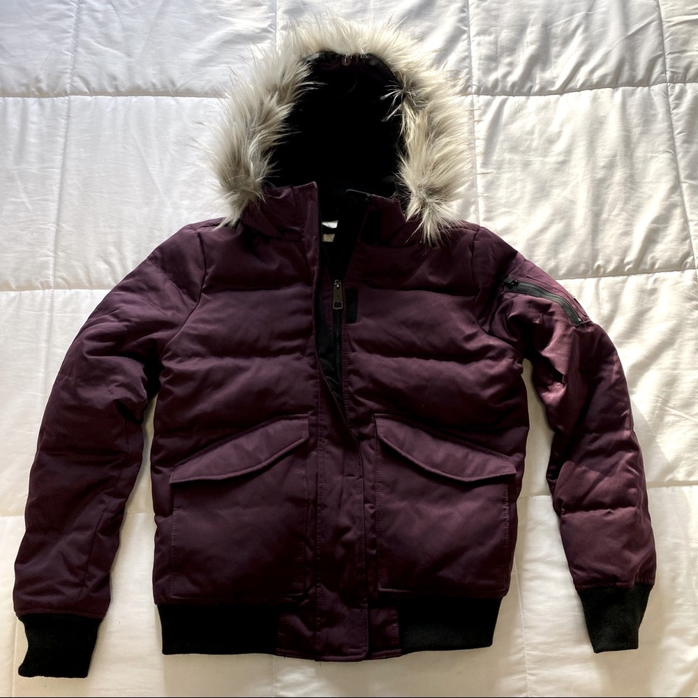Hollister Ultimate Down Collection Bomber Jacket Size Large